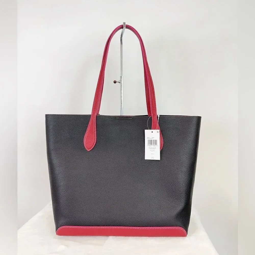 NWT Coach‎ Kia Leather Tote In Colorblock
